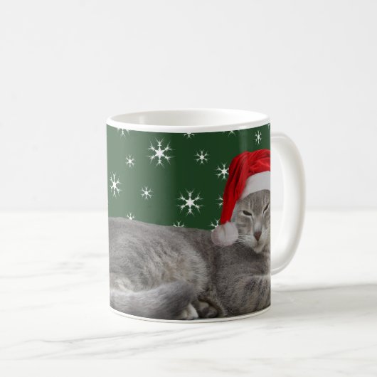 Mug Musique de chat de Noël (Devant droit)