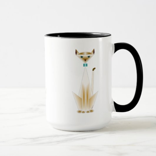 Mug Musique de chat de Siamese (Droite)