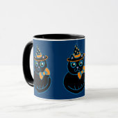 Mug Musique de chat d'Halloween (Devant gauche)
