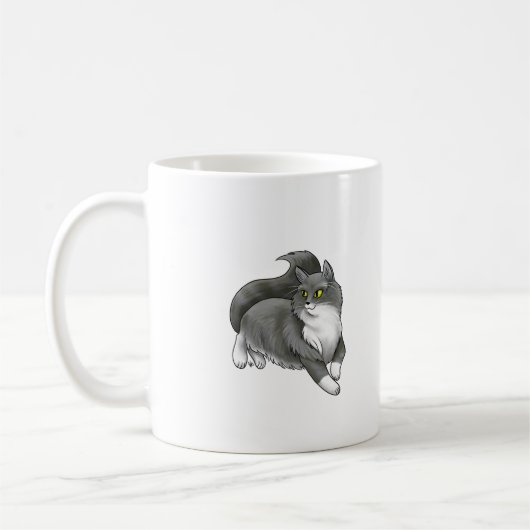 Mug Musique de chat gris (Gauche)