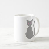 Mug Musique de chat gris (Devant droit)