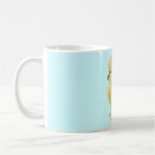Mug Musique de chat jaune bleu (Gauche)