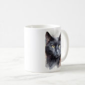 Mug Musique de chat noir (Devant droit)