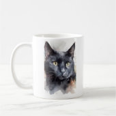 Mug Musique de chat noir (Gauche)