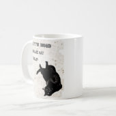 Mug Musique de chat noir (Devant gauche)