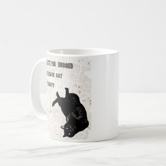 Mug Musique de chat noir (Devant gauche)
