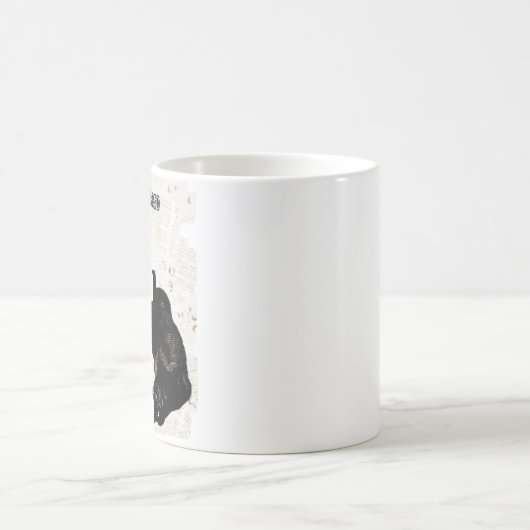 Mug Musique de chat noir (Centre)