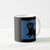 Mug Musique de chat noir (Devant droit)