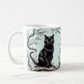 Mug Musique de chat noir (Gauche)