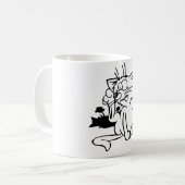 Mug Musique de chat noir et blanc (Devant gauche)