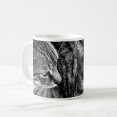 Mug Musique de chat noir et blanc (Devant gauche)