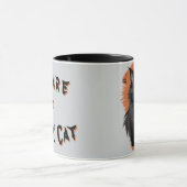 Mug Musique de chat noir malin (Centre)