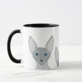 Mug Musique de chat Sphynx (Gauche)