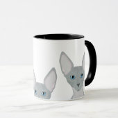 Mug Musique de chat Sphynx (Devant droit)