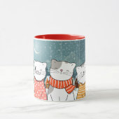 Mug Musique de chats d'hiver (Centre)