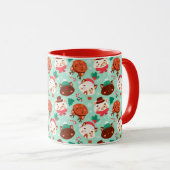 Mug Musique de chats d'hiver (Devant droit)