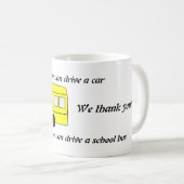 Mug Musique de chauffeur de bus scolaire (Devant droit)