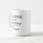 Mug Musique de cheval humoristique (Devant gauche)