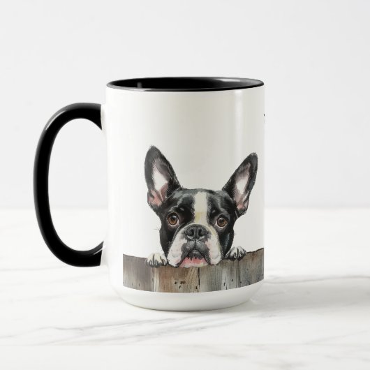 Mug Musique de chien de Boston Terrier (Gauche)