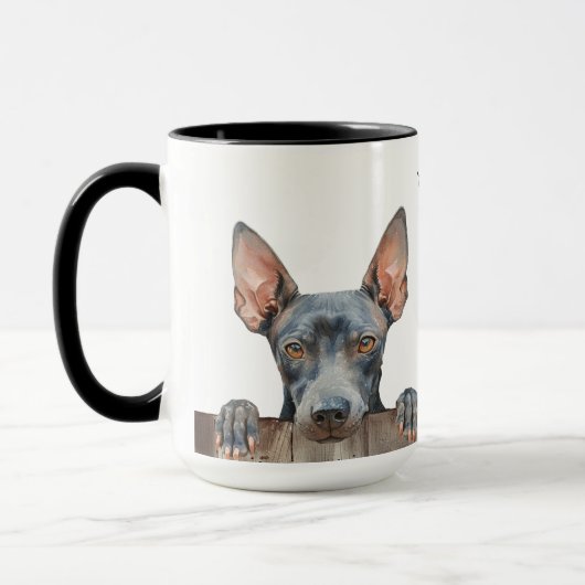 Mug Musique de chien de canard sans cheveux américaine (Gauche)