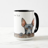 Mug Musique de chien de canard sans cheveux américaine (Devant droit)