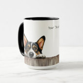 Mug Musique de Chien de Corgi (Devant gauche)