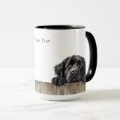 Mug Musique de chien de Terre-Neuve (Devant droit)