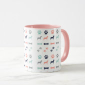 Mug Musique de chien et d'os (Devant droit)