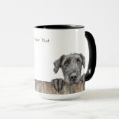 Mug Musique de chien irlandais Wolfhound (Devant droit)