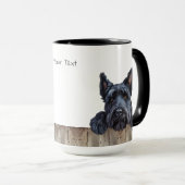 Mug Musique de chien Kerry Blue Terrier (Devant droit)