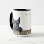 Mug Musique de chien Kerry Blue Terrier (Devant gauche)