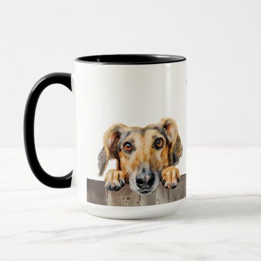 Mug Musique de chien saluki (Gauche)