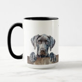 Mug Musique de chien Weimarer (Gauche)