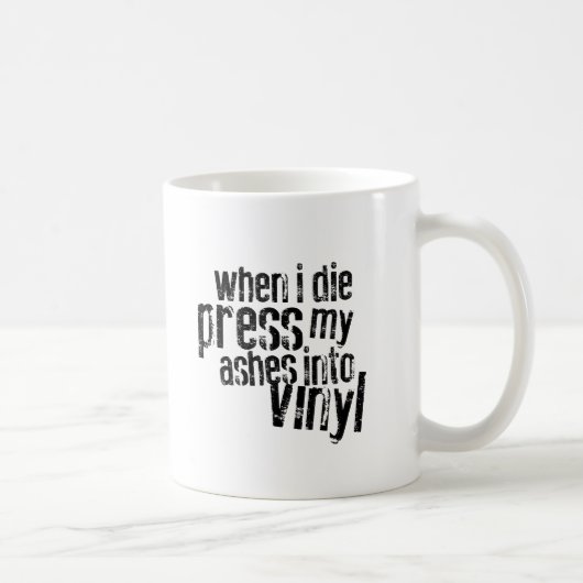 Mug Musique de citation de vinyle (Droite)
