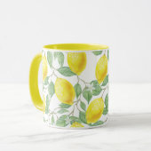 Mug Musique de citron jaune (Devant gauche)