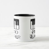 Mug Musique de clavier de professeur de piano (Centre)