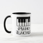 Mug Musique de clavier de professeur de piano (Gauche)