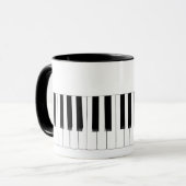 Mug Musique de clavier pour piano Musique à deux tonal (Devant gauche)