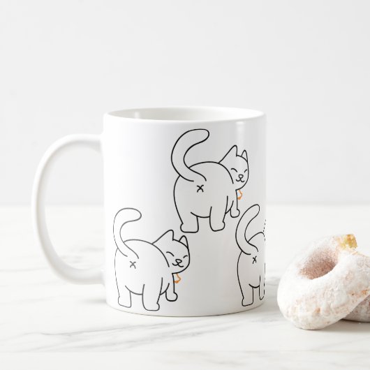Mug Musique de cloche de chat (Avec donut)