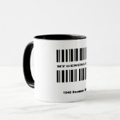 Mug Musique de code barre de démarrage (Devant gauche)