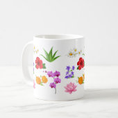 Mug Musique de collection de fleurs et de plantes (Devant gauche)