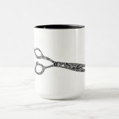 Mug Musique de conception de ciseaux (Centre)
