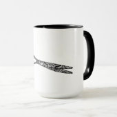 Mug Musique de conception de ciseaux (Devant droit)