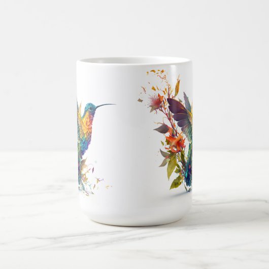 Mug Musique de conception de colibri (Centre)