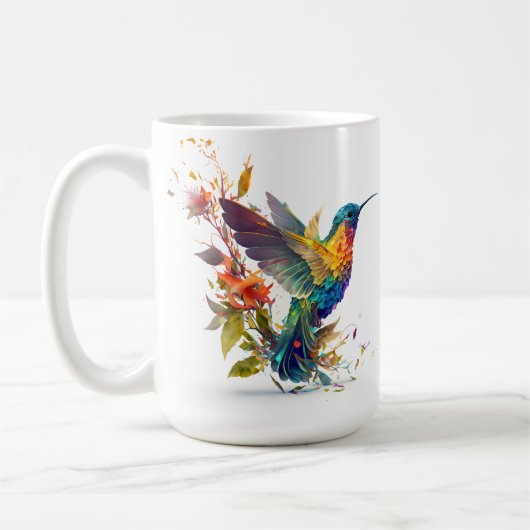 Mug Musique de conception de colibri (Gauche)