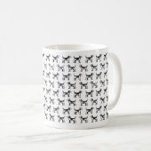 Mug Musique de conception de croquis beagle (Devant droit)