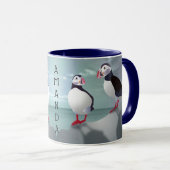 Mug Musique de conception de deux pouffins (Devant droit)