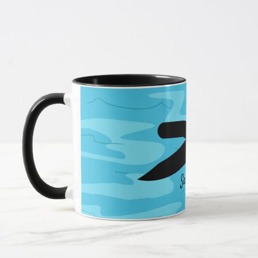 Mug Musique de conception de natation (Gauche)