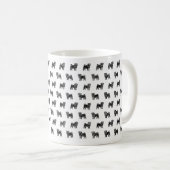 Mug Musique de conception d'esquisse de carlin (Devant droit)