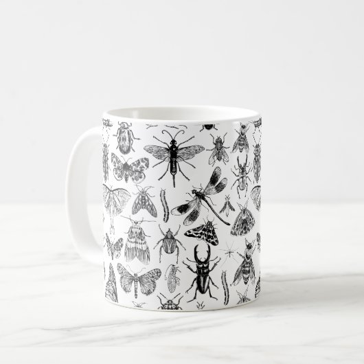 Mug Musique de conception d'insectes (Devant gauche)